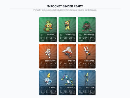Pokémon Galar Pokédex Placeholder 810-905 | Gen 8 Binder Organizer | Printable Pokémon Cards | Master Set Tracker | 300 DPI | ENGLISH